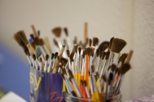Art classes held at the Alzheimer's Resource of Alaska provide a relaxing time for families hoping to connect with loved ones over activities.